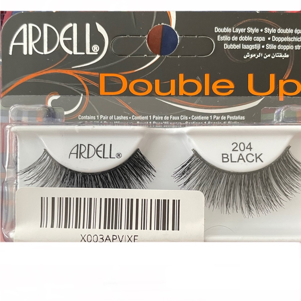 Ardell Double Up Lashes, 204 Black strip lashes